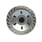 Droeg 20mm 22.23mm Turbodiamond cup wheel 4 Duim Turboontwerp